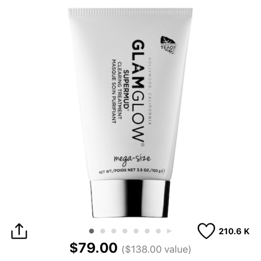 Mega size Glamglow Supermud Mask + brush